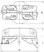 GBT-BRB-430510-CC12-S-A60C Черновая расточная головка серии B GESAC